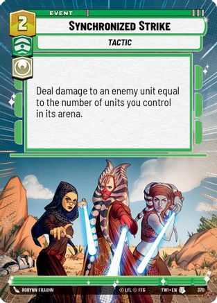 Synchronized Strike (Hyperspace) (370) - TOTR - Uncommon - Foil