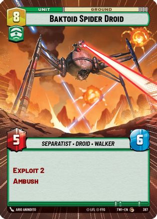 Baktoid Spider Droid (Hyperspace) (387) - TOTR - Common