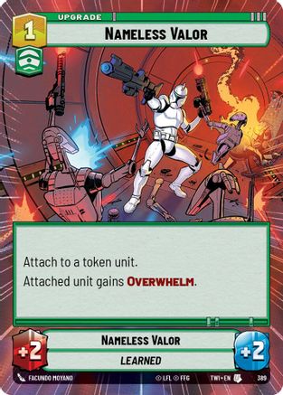 Nameless Valor (Hyperspace) (389) - TOTR - Uncommon - Foil