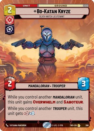 Bo-Katan Kryze - Death Watch Lieutenant (Hyperspace) (398) - TOTR - Rare