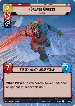 Savage Opress - Monster (Hyperspace) (405) - TOTR - Uncommon