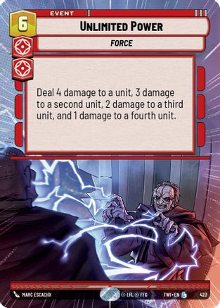 Unlimited Power (Hyperspace) (423) - TOTR - Legendary - Foil
