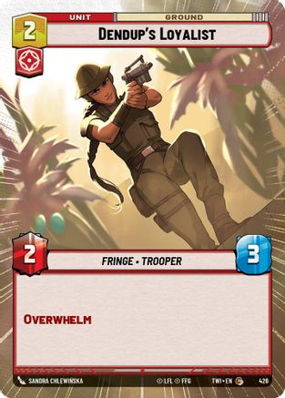 Dendup's Loyalist (Hyperspace) (426) - TOTR - Common - Foil