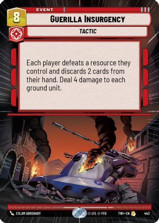 Guerilla Insurgency (Hyperspace) (443) - TOTR - Rare - Foil
