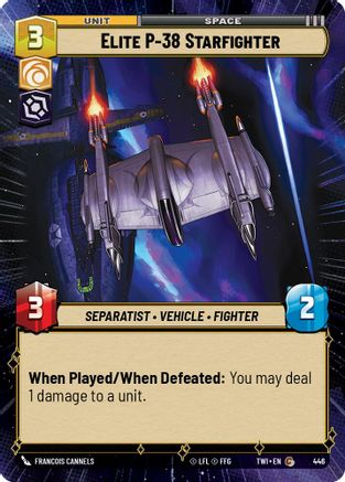 Elite P-38 Starfighter (Hyperspace) (446) - TOTR - Common