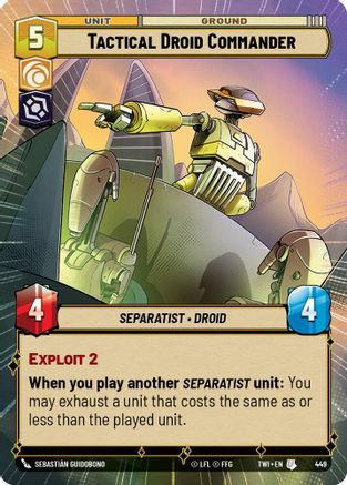 Tactical Droid Commander (Hyperspace) (449) - TOTR - Uncommon - Foil