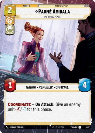 Padmé Amidala - Pursuing Peace (Hyperspace) (457) - TOTR - Uncommon