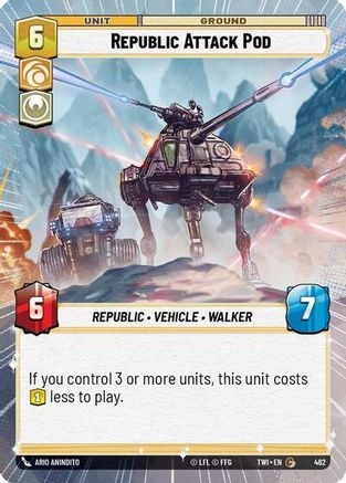 Republic Attack Pod (Hyperspace) (462) - TOTR - Common - Foil
