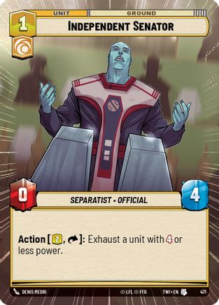 Independent Senator (Hyperspace) (471) - TOTR - Uncommon