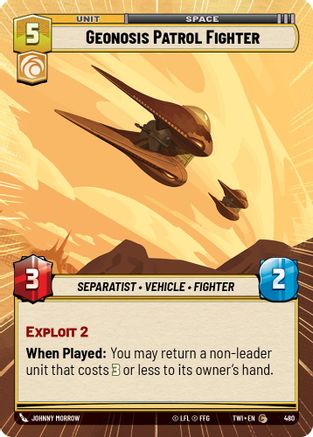 Geonosis Patrol Fighter (Hyperspace) (480) - TOTR - Common - Foil