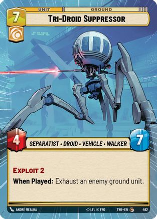 Tri-Droid Suppressor (Hyperspace) (482) - TOTR - Common - Foil