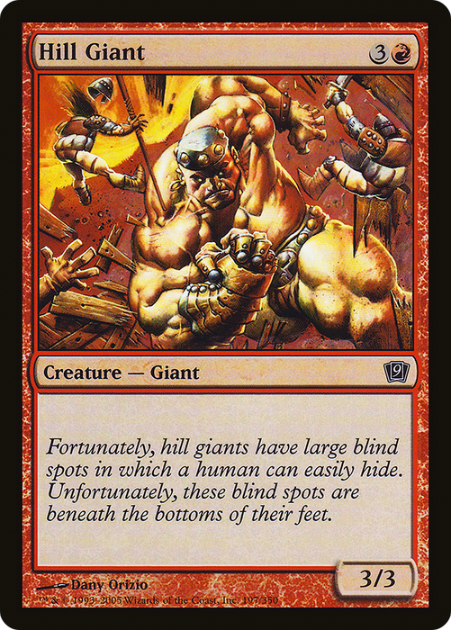 Hill Giant (9ED-197★) - common - Foil
