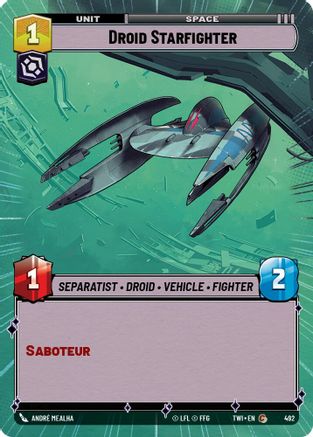 Droid Starfighter (Hyperspace) (492) - TOTR - Common - Foil