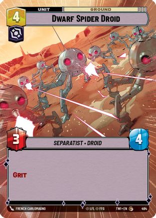 Dwarf Spider Droid (Hyperspace) (494) - TOTR - Common - Foil