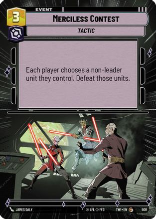 Merciless Contest (Hyperspace) (500) - TOTR - Common - Foil