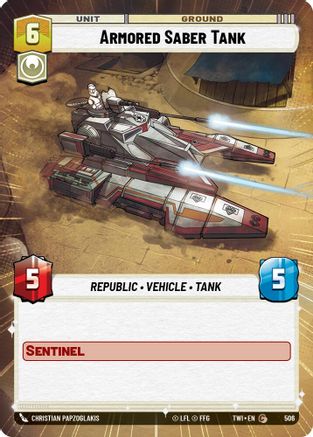 Armored Saber Tank (Hyperspace) (506) - TOTR - Common