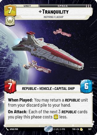 Tranquility - Inspiring Flagship (Hyperspace) (507) - TOTR - Rare