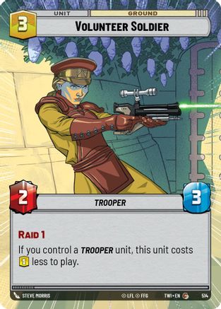 Volunteer Soldier (Hyperspace) (514) - TOTR - Common - Foil