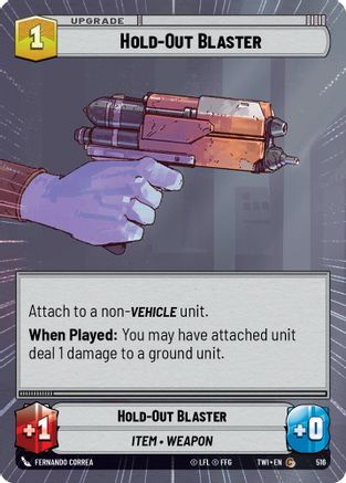 Hold-Out Blaster (Hyperspace) (516) - TOTR - Common