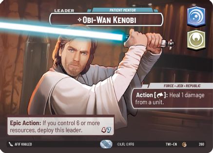 Obi-Wan Kenobi - Patient Mentor (Showcase) (260) - TOTR - Common - Foil
