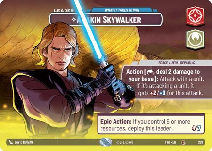 Anakin Skywalker - What it Takes to Win (Showcase) (269) - TOTR - Common - Foil