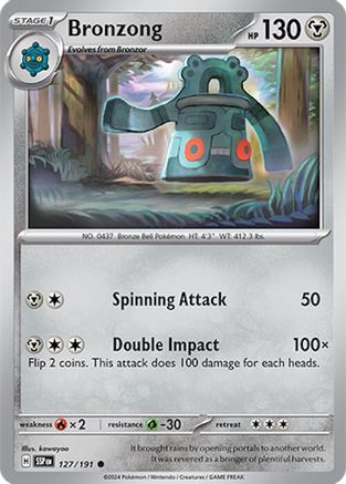 Bronzong (127/191) - SSS  - Common
