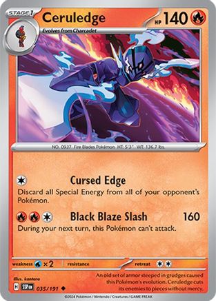 Ceruledge (035/191) - SSS  - Uncommon - Reverse Holofoil