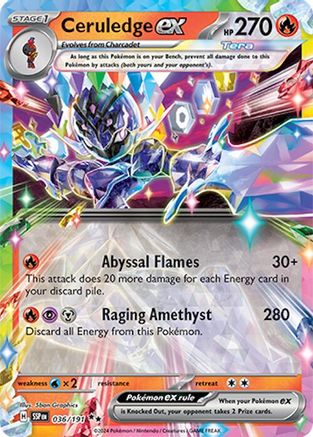 Ceruledge ex (036/191) - SSS  - Double Rare - Holofoil
