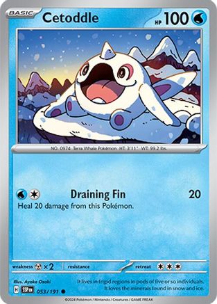 Cetoddle (053/191) - SSS  - Common - Reverse Holofoil