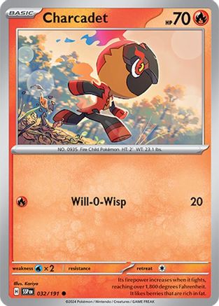 Charcadet (032/191) - SSS  - Common - Reverse Holofoil
