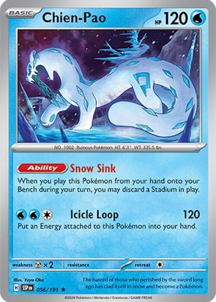 Chien-Pao (056/191) - SSS  - Rare - Holofoil