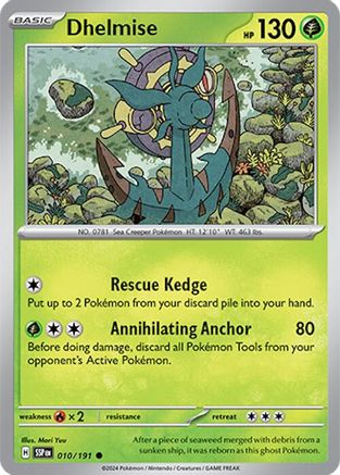 Dhelmise (010/191) - SSS  - Common - Reverse Holofoil