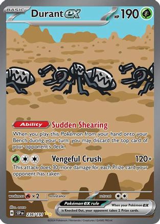 Durant ex (236/191) - SSS  - Special Illustration Rare - Holofoil
