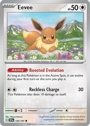Eevee (143/191) - SSS  - Common - Reverse Holofoil