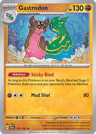 Gastrodon (107/191) - SSS  - Rare - Holofoil
