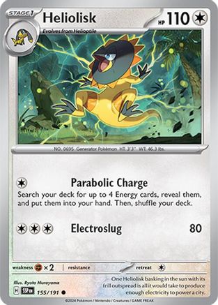 Heliolisk (155/191) - SSS  - Common - Reverse Holofoil