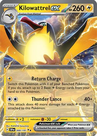 Kilowattrel ex (068/191) - SSS  - Double Rare - Reverse Holofoil