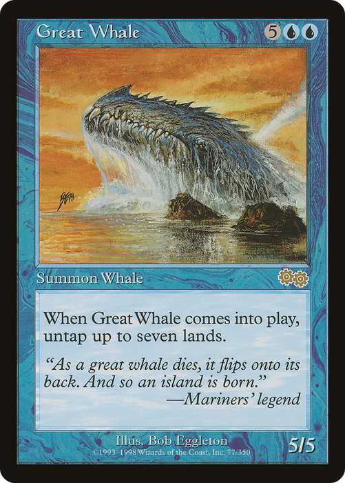 Great Whale (USG-077) - rare