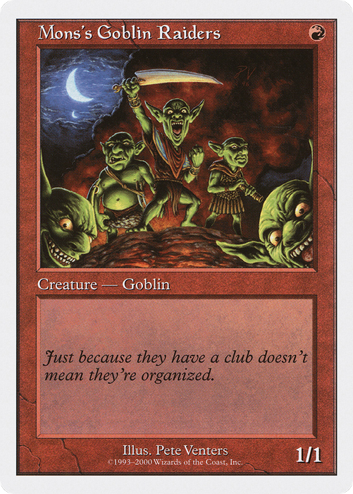Mons's Goblin Raiders (S00-032) - common