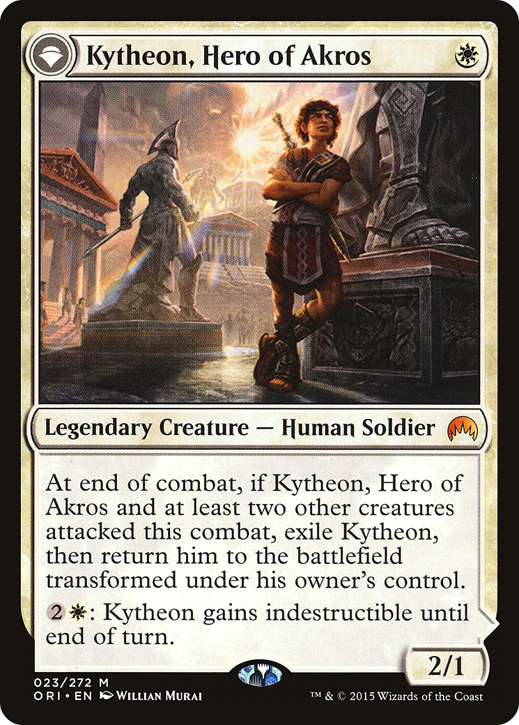 Kytheon, Hero of Akros // Gideon, Battle-Forged (ORI-023) - mythic: (originpwdfc)