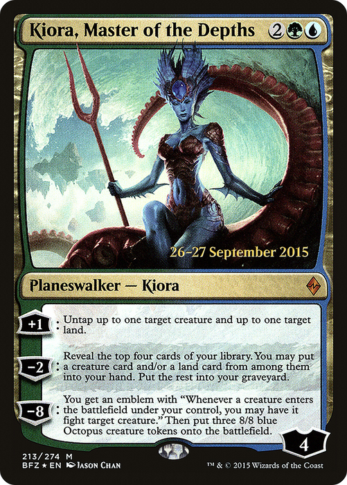 Kiora, Master of the Depths (PRE-213S) - mythic - Foil