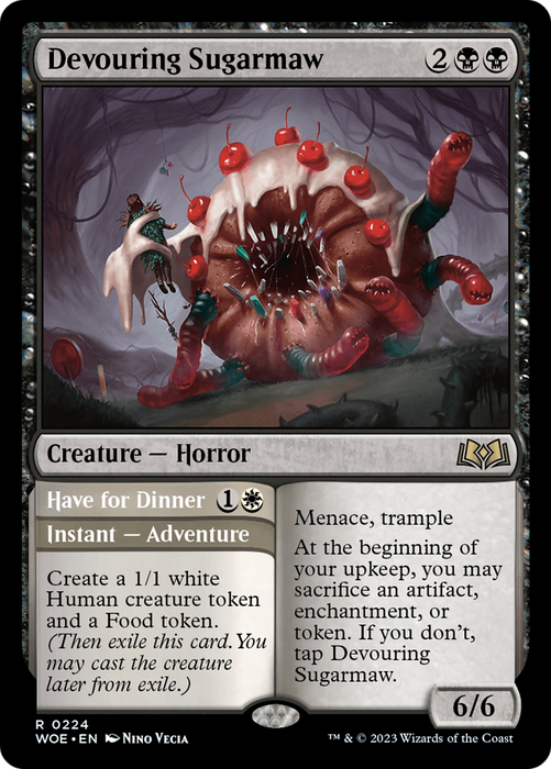 Devouring Sugarmaw // Have for Dinner (WOE-224) - rare - Foil