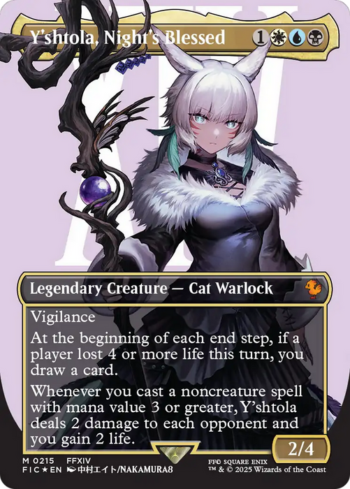 Y'shtola, Night's Blessed (FIC-215) - mythic (Borderless) - Foil