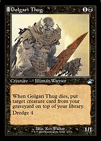Golgari Thug (RVR-325) - uncommon: (tombstone)