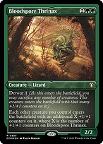 Bloodspore Thrinax (CMM-555) - rare - Etched Foil