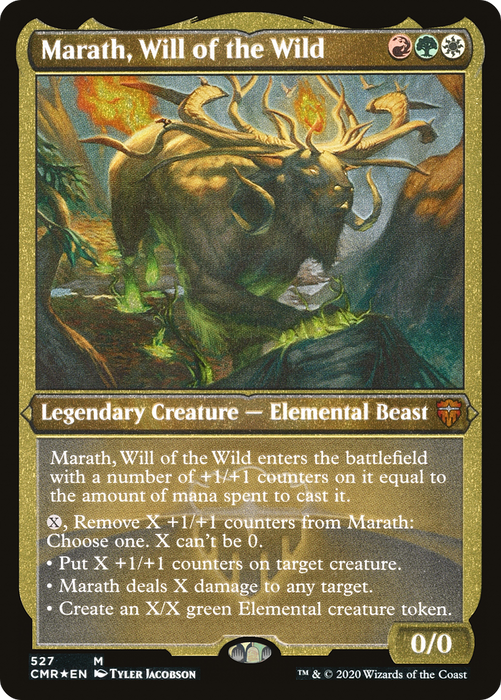 Marath, Will of the Wild (CMR-527) - mythic - Etched Foil