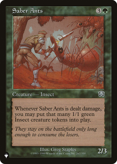 Saber Ants (LIST-MMQ-267) - uncommon