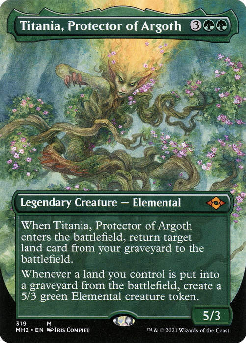 Titania, Protector of Argoth (MH2-319) - mythic (Borderless) - Foil