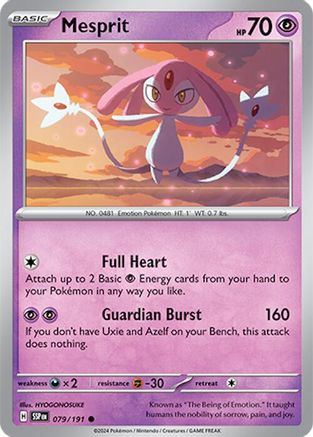 Mesprit (079/191) - SSS  - Common - Reverse Holofoil
