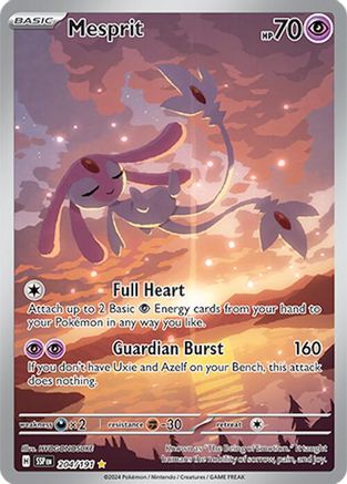 Mesprit (204/191) - SSS  - Illustration Rare - Holofoil